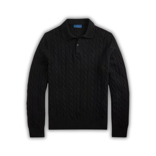 Wool–Cashmere Cable-Knit Jumper