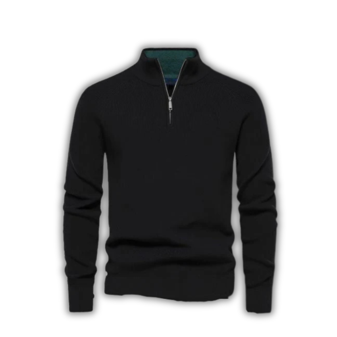 Pull Col Zippé