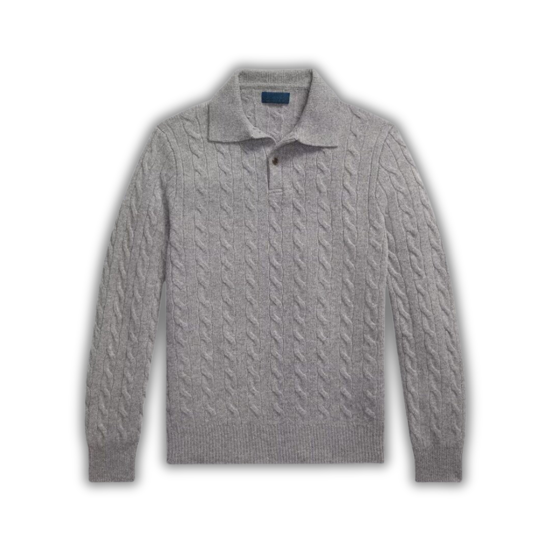 Wool–Cashmere Cable-Knit Jumper