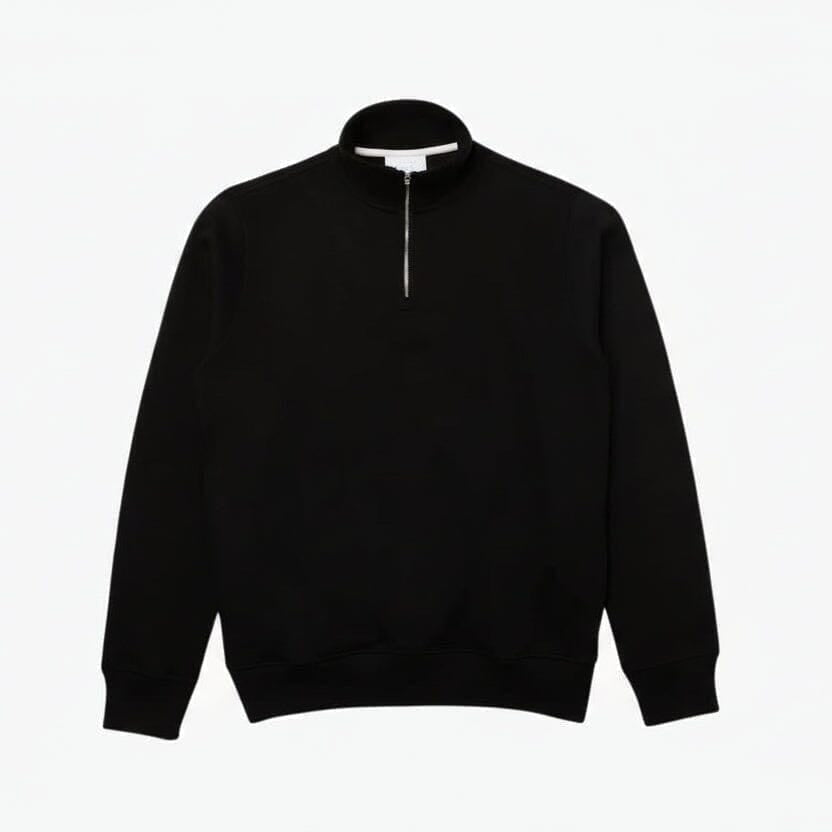 Zip-up High Neck Sweatshirt