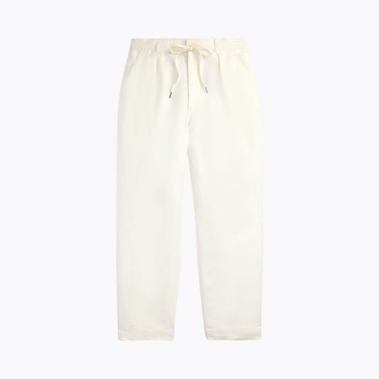 Lateef Relaxed Fit Pleated Linen Pant