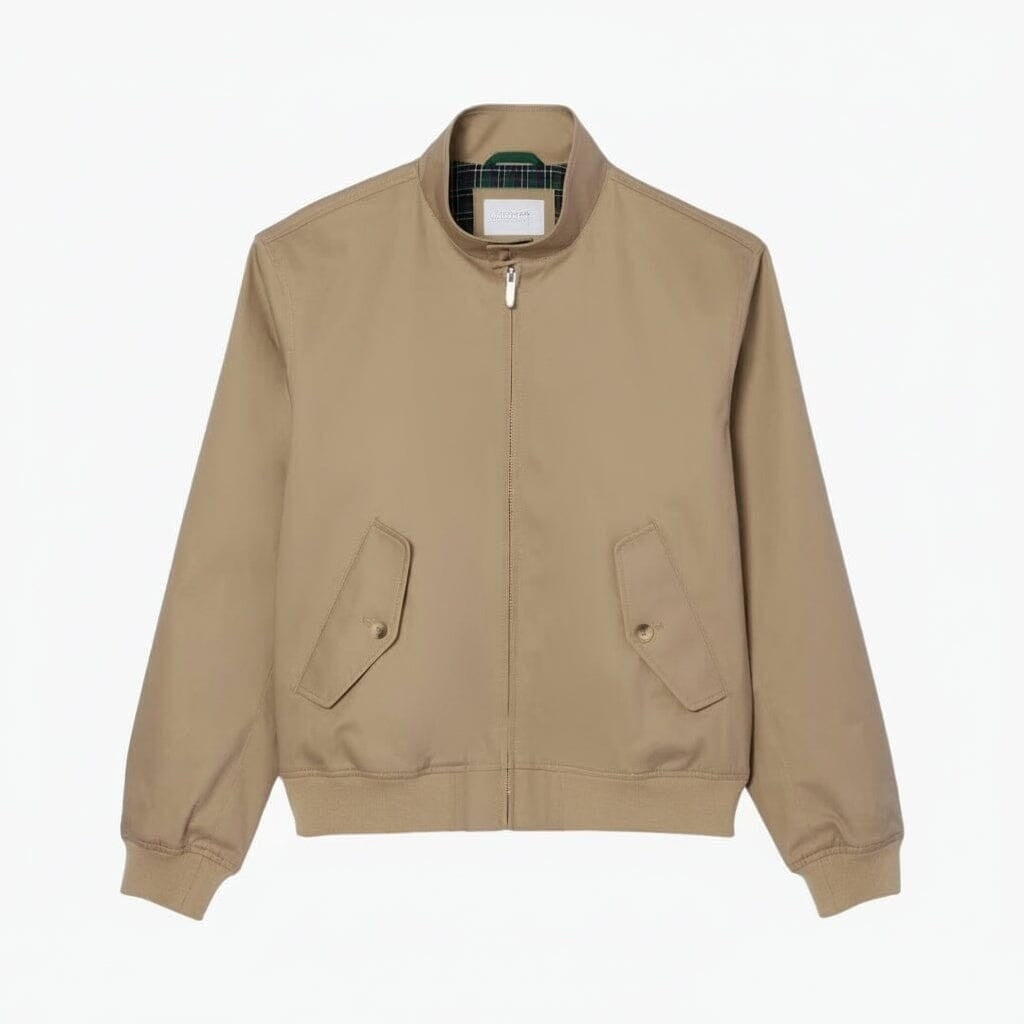 Water-Repellent Twill Harrington Jacket