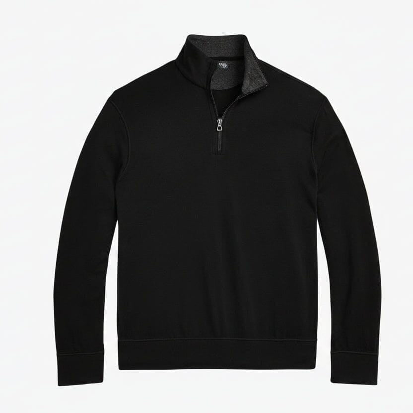 Luxury Jersey Quarter-Zip Pullover